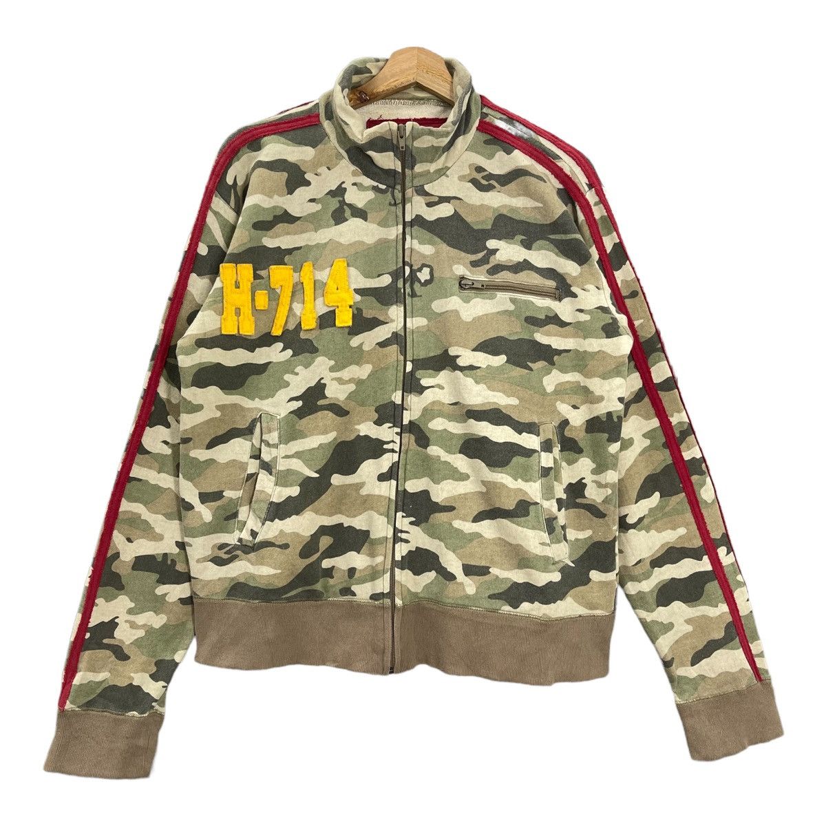 Ocean Pacific Ocean Pacific Camo Big Logo Zipper Sweatshirt Size M Size US M / EU 48-50 / 2 - 1 Thumbnail