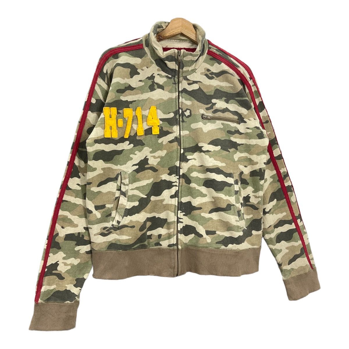 Ocean Pacific Ocean Pacific Camo Big Logo Zipper Sweatshirt Size M Size US M / EU 48-50 / 2 - 2 Thumbnail