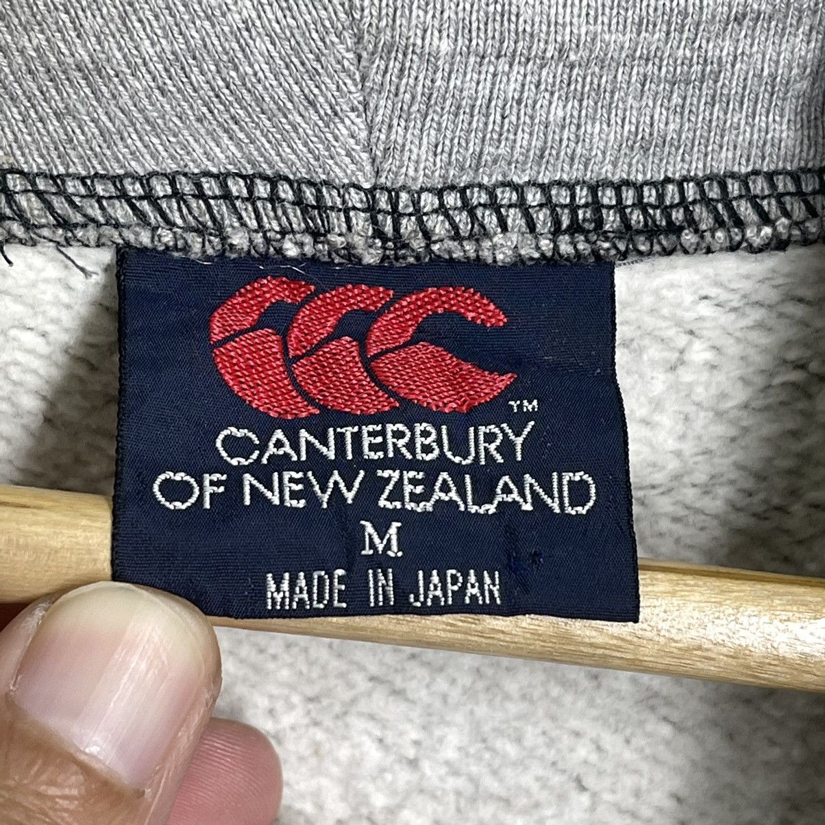 Canterbury of New Zealand × Vintage 90s Canterbury Of New Zealand Big Logo Halfzip Hoodie Size M Size US M / EU 48-50 / 2 - 12 Thumbnail
