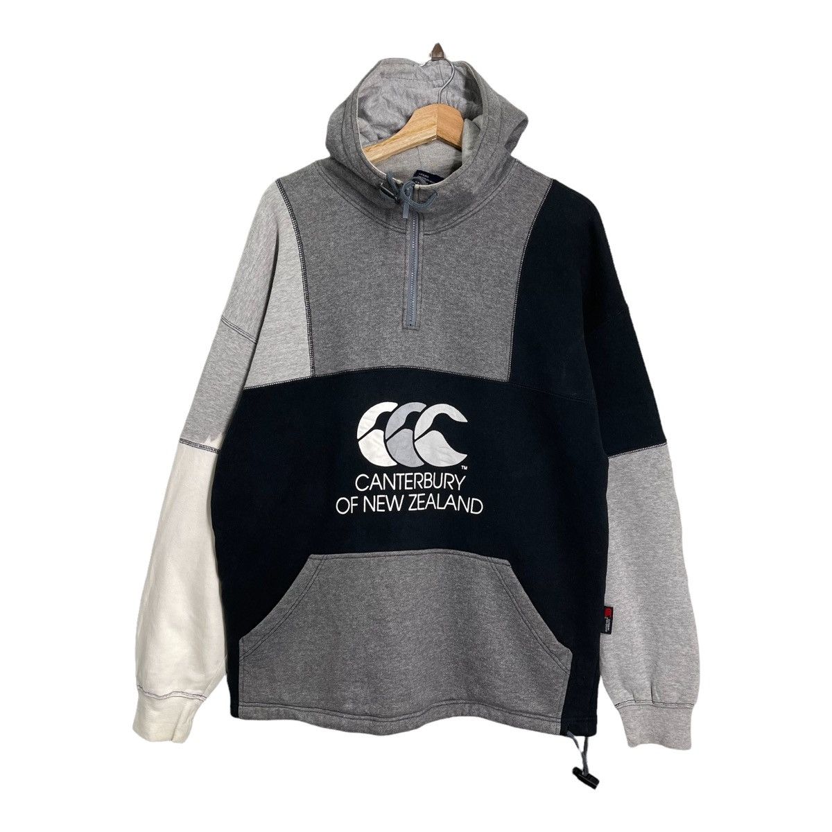 Canterbury of New Zealand × Vintage 90s Canterbury Of New Zealand Big Logo Halfzip Hoodie Size M Size US M / EU 48-50 / 2 - 3 Thumbnail
