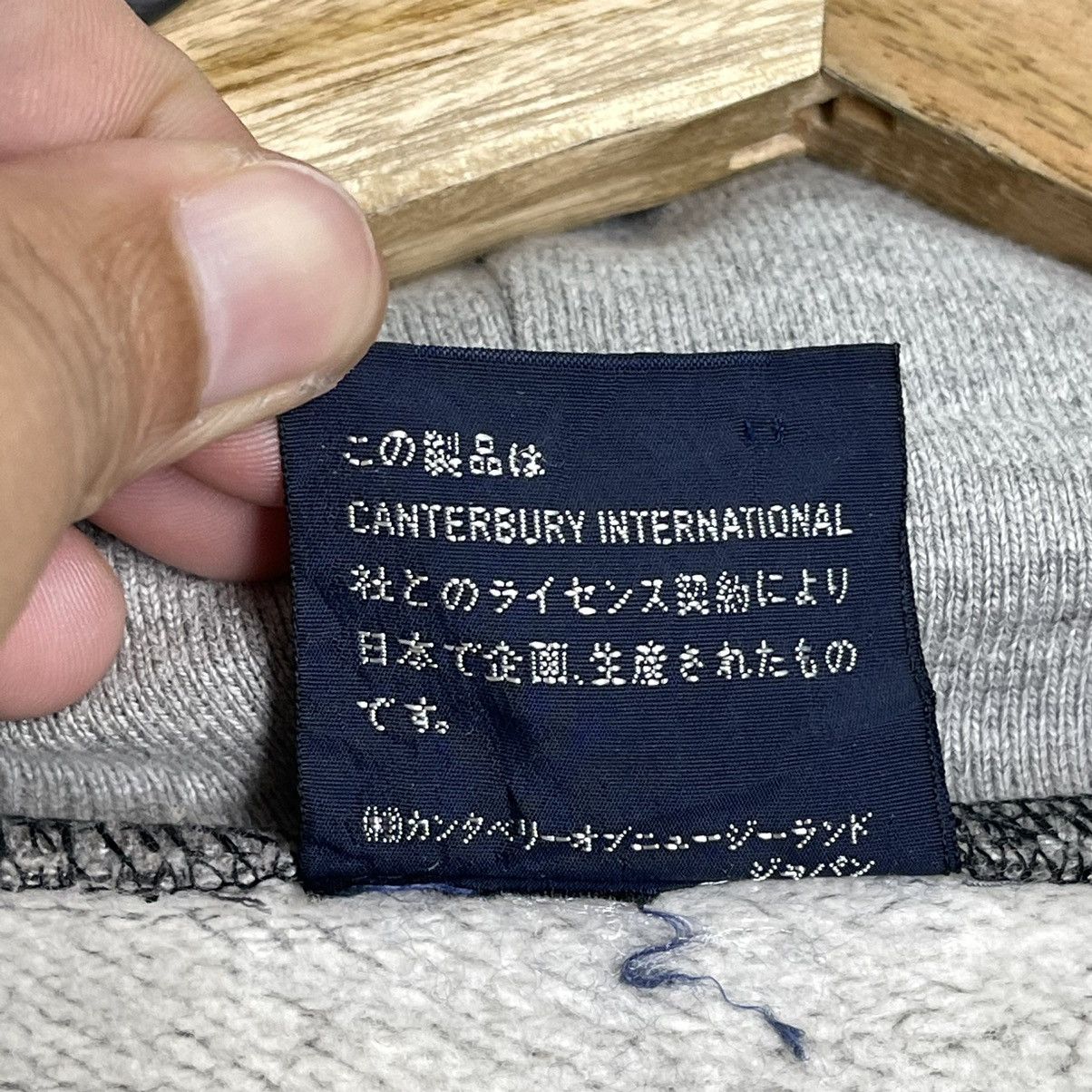Canterbury of New Zealand × Vintage 90s Canterbury Of New Zealand Big Logo Halfzip Hoodie Size M Size US M / EU 48-50 / 2 - 13 Thumbnail