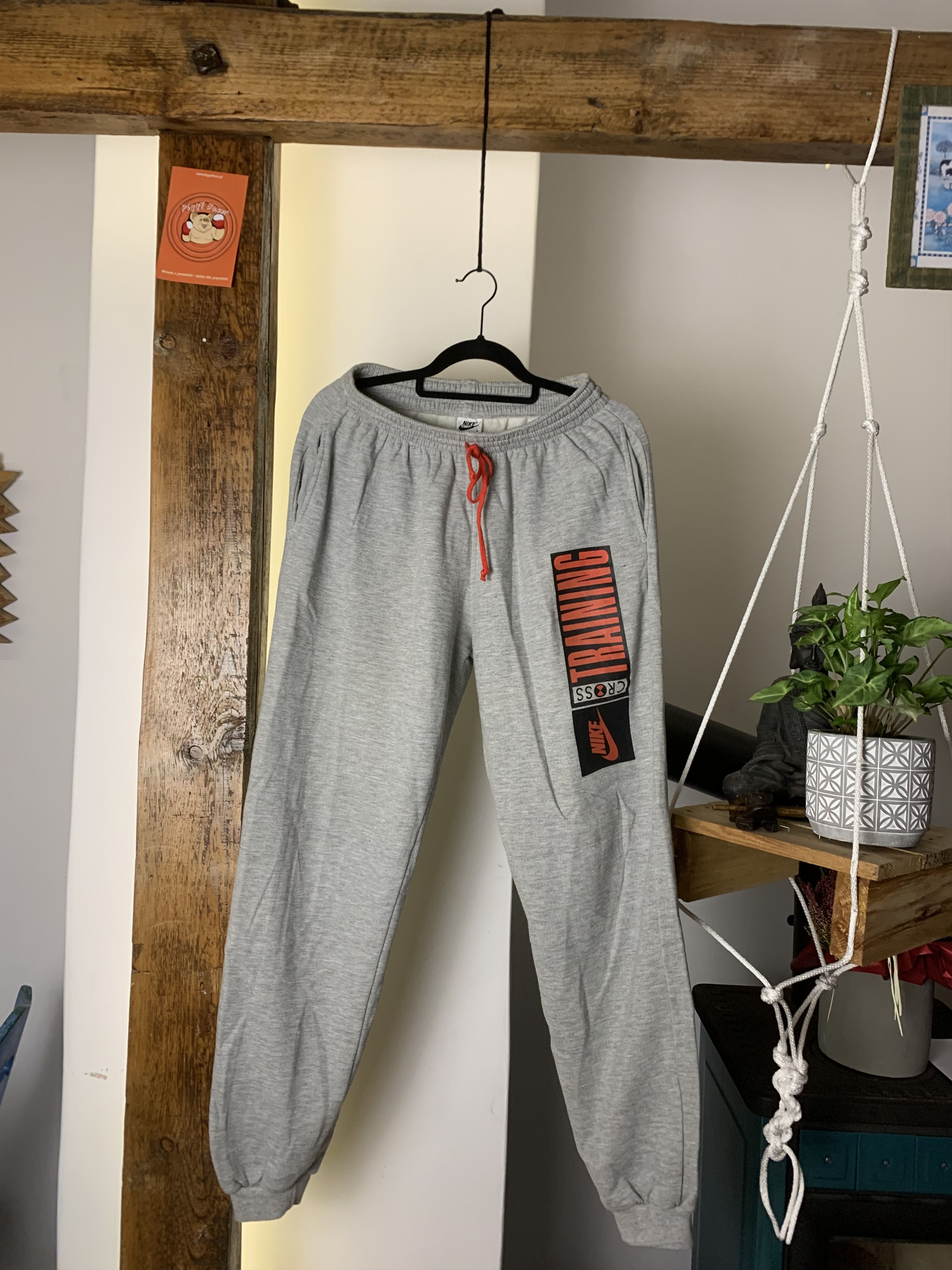 Nike × Vintage Vintage Nike Athletic Cross Training 80s Grey Sweatpants Size US 34 / EU 50 - 1 Thumbnail