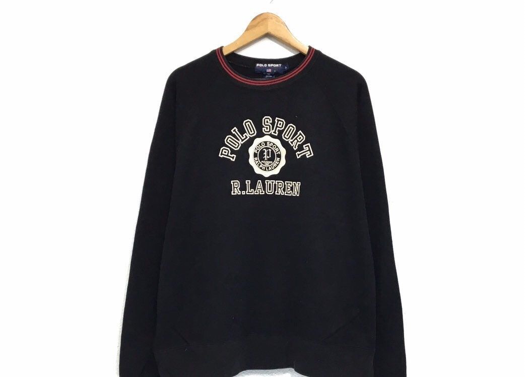 Polo Ralph Lauren × Ralph Lauren × Vintage POLO SPORTS Ralph Lauren Crewneck Sweatshirt Size US XL / EU 56 / 4 - 2 Thumbnail