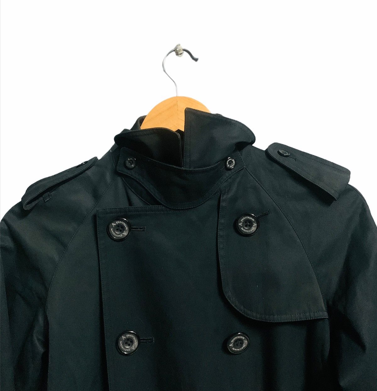 Aquascutum × Designer VINTAGE AQUASCUTUM UK LABEL DOUBLE BREASTED TRENCH Size US S / EU 44-46 / 1 - 5 Thumbnail