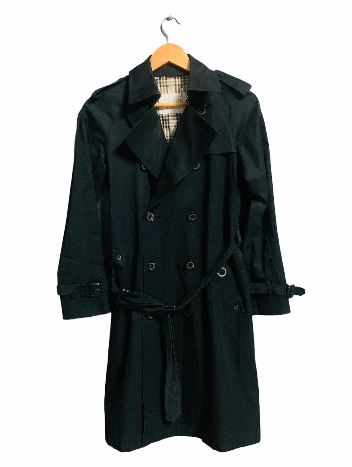 Aquascutum × Designer VINTAGE AQUASCUTUM UK LABEL DOUBLE BREASTED TRENCH Size US S / EU 44-46 / 1 - 2 Thumbnail