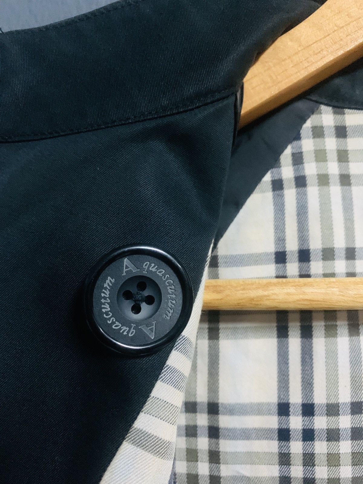 Aquascutum × Designer VINTAGE AQUASCUTUM UK LABEL DOUBLE BREASTED TRENCH Size US S / EU 44-46 / 1 - 10 Thumbnail