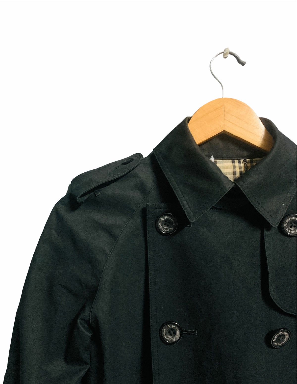Aquascutum × Designer VINTAGE AQUASCUTUM UK LABEL DOUBLE BREASTED TRENCH Size US S / EU 44-46 / 1 - 9 Thumbnail