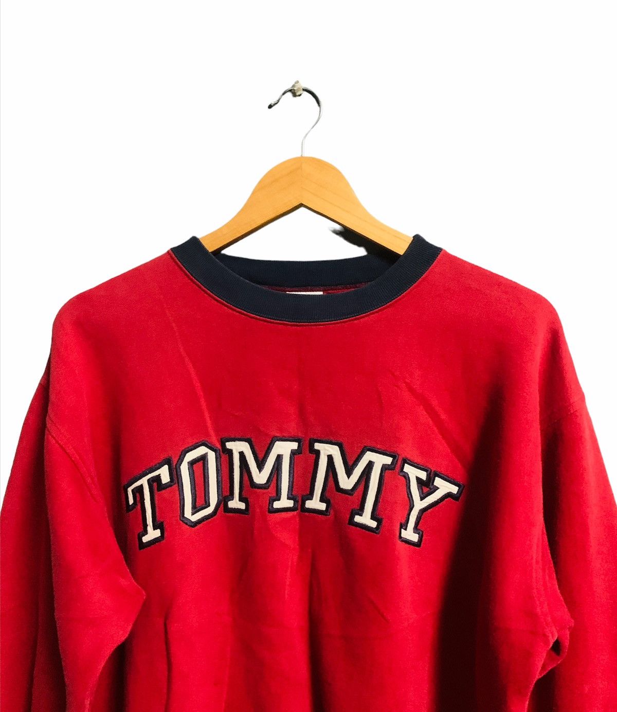 Tommy Hilfiger × Vintage 90s TOMMY HILFIGER EMBROIDERY LOGO SWEATSHIRT Size US L / EU 52-54 / 3 - 4 Thumbnail