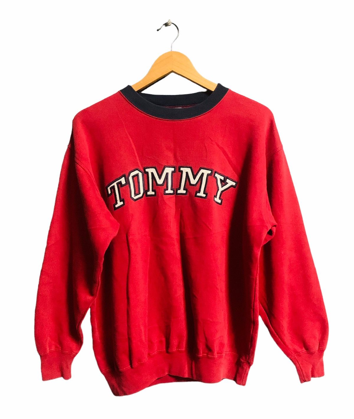 Tommy Hilfiger × Vintage 90s TOMMY HILFIGER EMBROIDERY LOGO SWEATSHIRT Size US L / EU 52-54 / 3 - 1 Thumbnail