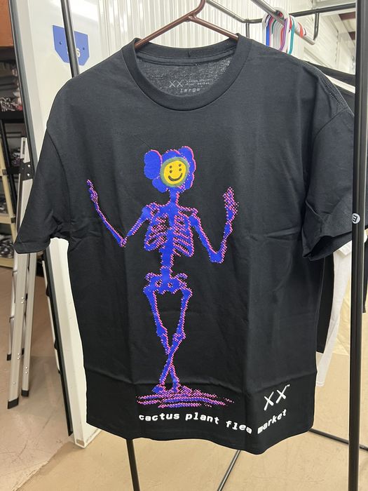 Kaws CPFM x KAWS skeleton tee black | Grailed