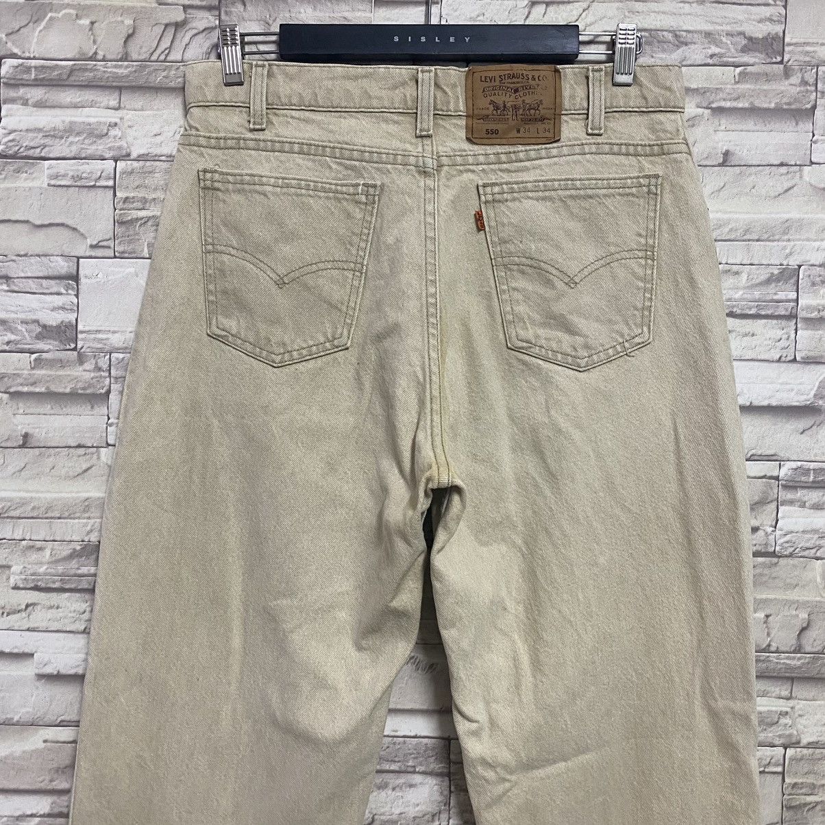 Levi's Vintage Levis 550 Orangetab Baggy Tappered Leg Jeans 33x35 Size US 33 - 9 Thumbnail