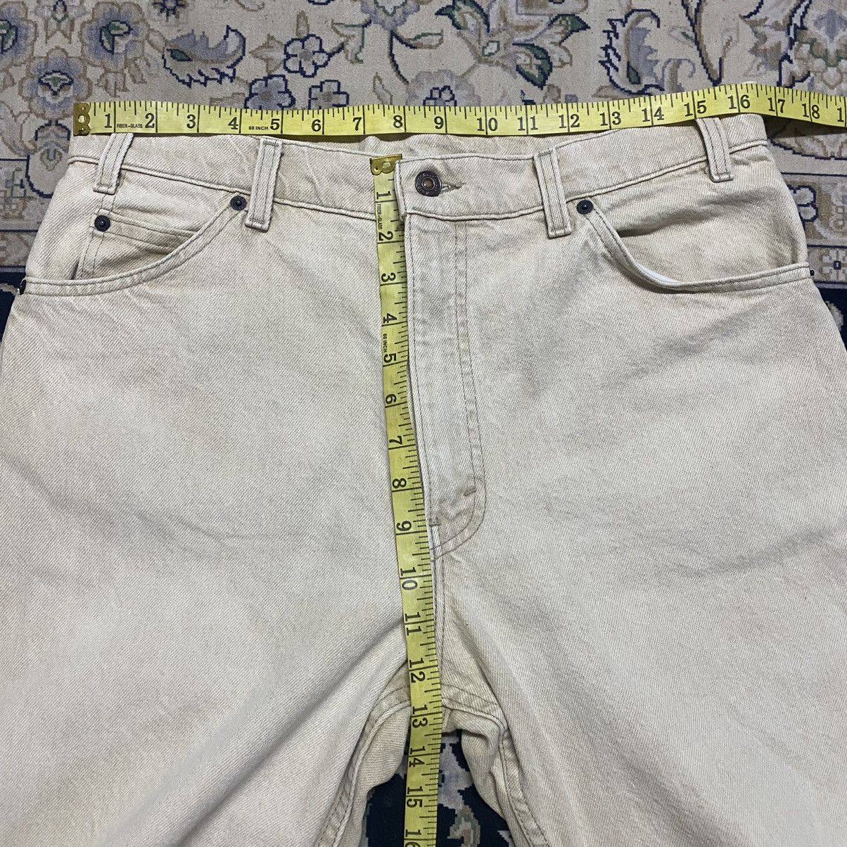 Levi's Vintage Levis 550 Orangetab Baggy Tappered Leg Jeans 33x35 Size US 33 - 18 Thumbnail