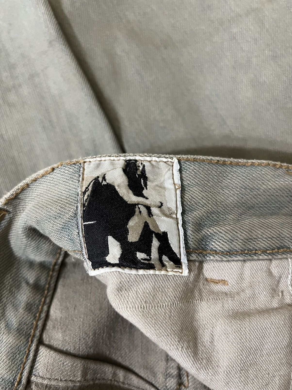 Rick Owens × Rick Owens Drkshdw Rick Owens Archive Baggy M65 Pocket Sandwash Cargo Denim Size US 31 - 13 Thumbnail
