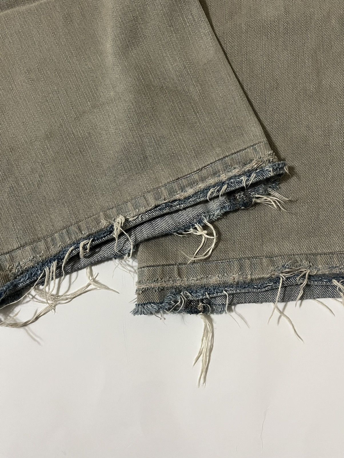 Rick Owens × Rick Owens Drkshdw Rick Owens Archive Baggy M65 Pocket Sandwash Cargo Denim Size US 31 - 9 Thumbnail