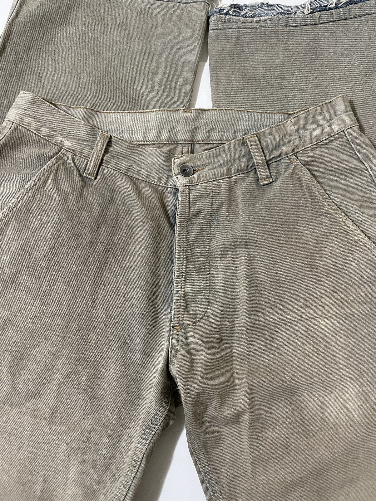 Rick Owens × Rick Owens Drkshdw Rick Owens Archive Baggy M65 Pocket Sandwash Cargo Denim Size US 31 - 5 Thumbnail