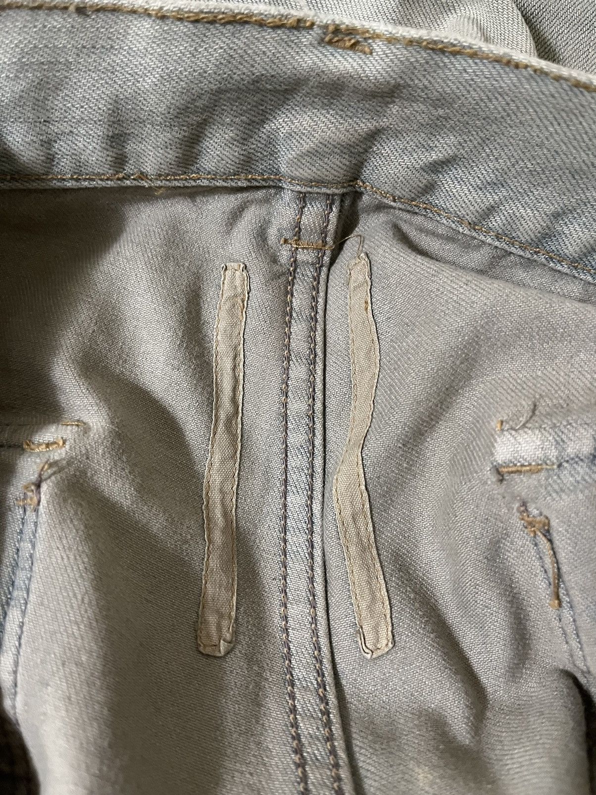 Rick Owens × Rick Owens Drkshdw Rick Owens Archive Baggy M65 Pocket Sandwash Cargo Denim Size US 31 - 12 Thumbnail
