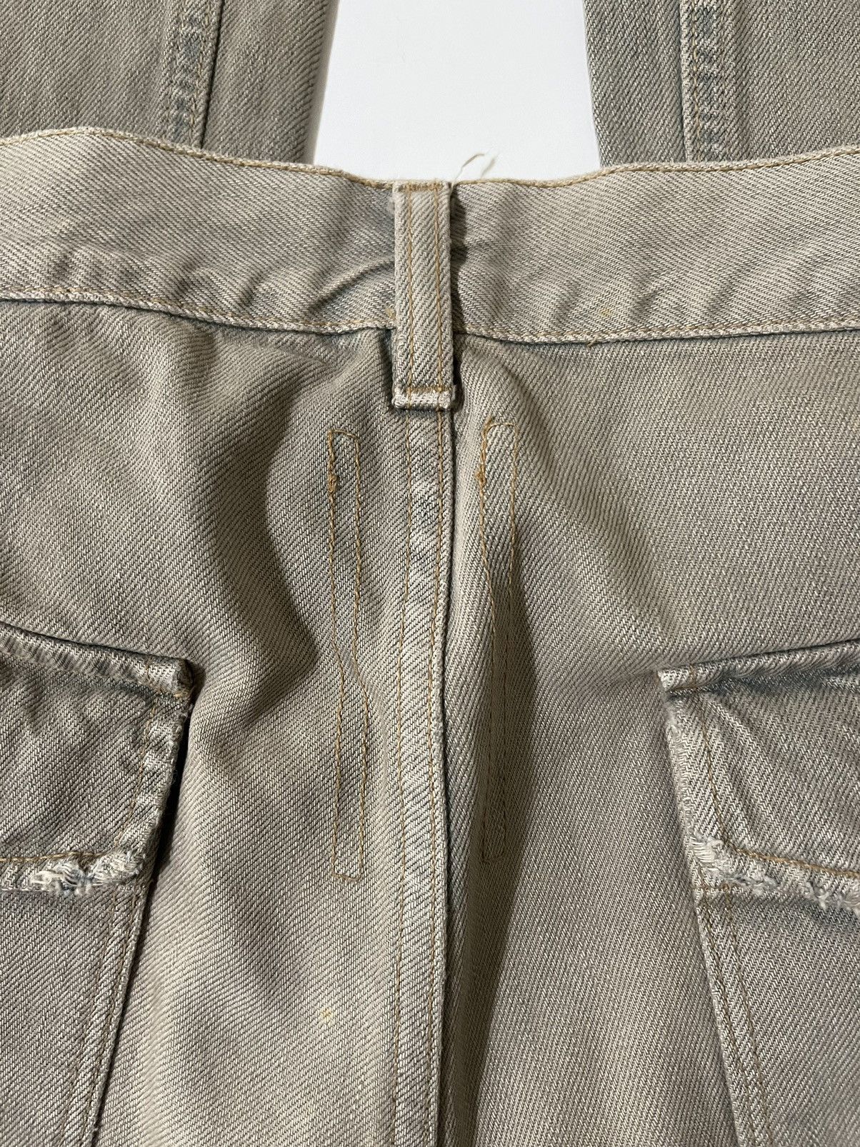 Rick Owens × Rick Owens Drkshdw Rick Owens Archive Baggy M65 Pocket Sandwash Cargo Denim Size US 31 - 10 Thumbnail