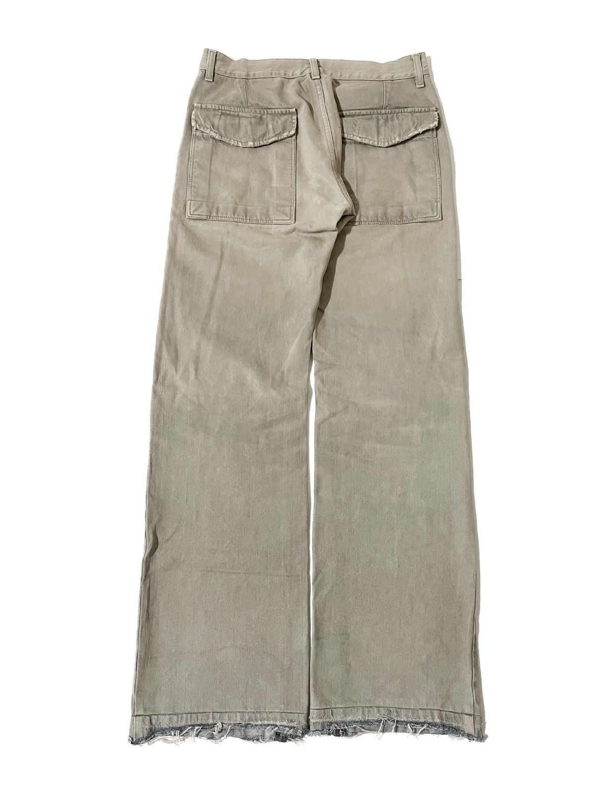 Rick Owens × Rick Owens Drkshdw Rick Owens Archive Baggy M65 Pocket Sandwash Cargo Denim Size US 31 - 4 Thumbnail