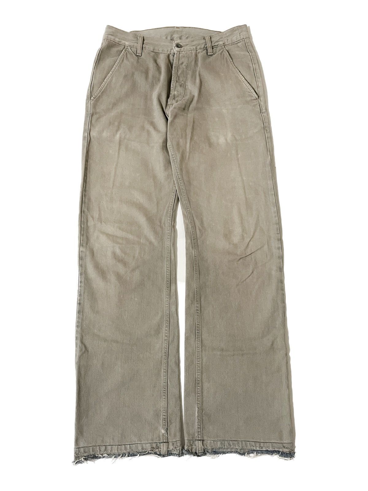 Rick Owens × Rick Owens Drkshdw Rick Owens Archive Baggy M65 Pocket Sandwash Cargo Denim Size US 31 - 3 Thumbnail