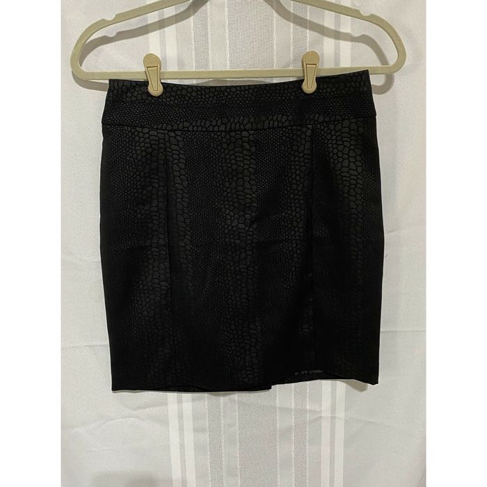 cynthia rowley Cynthia Rowley Size 2 Black Snake Print Pencil Mini ...