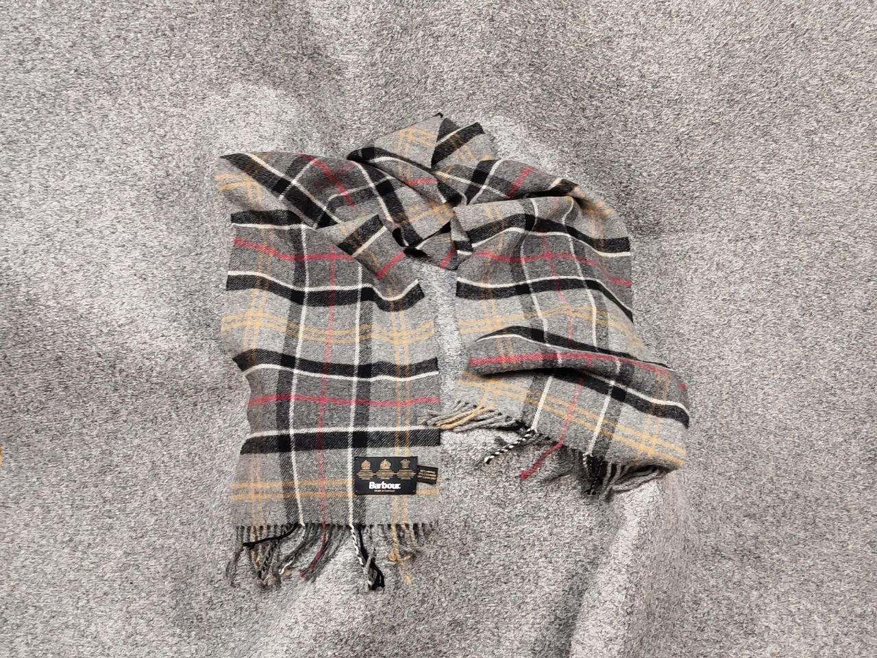 Barbour Barbour Classic Checkered Scarf Cashmere / Merino Wool Size ONE SIZE - 11 Thumbnail