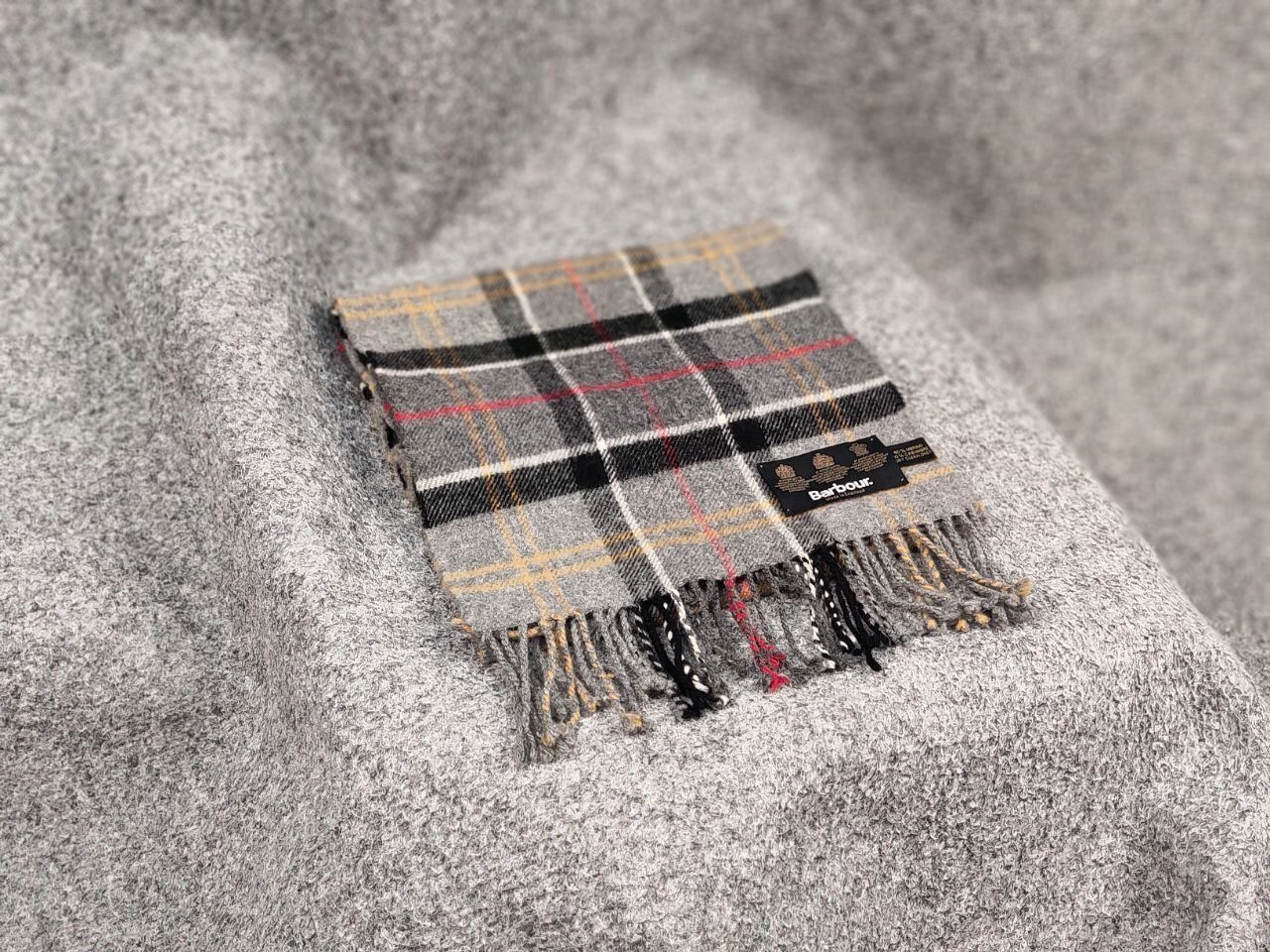 Barbour Barbour Classic Checkered Scarf Cashmere / Merino Wool Size ONE SIZE - 3 Thumbnail