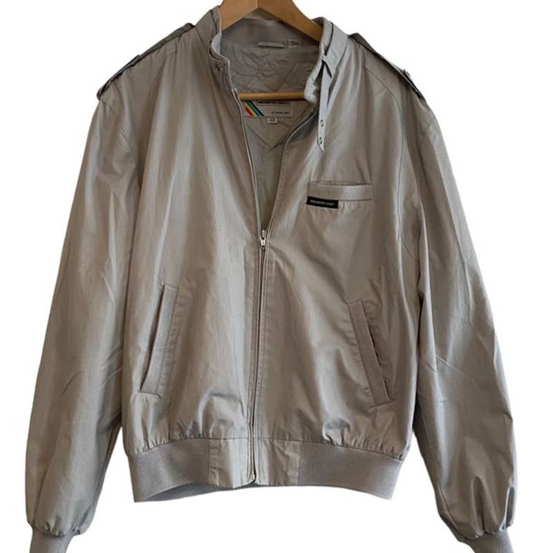 Members Only Vintage Members Only Grey Jacket - Xs | Grailed