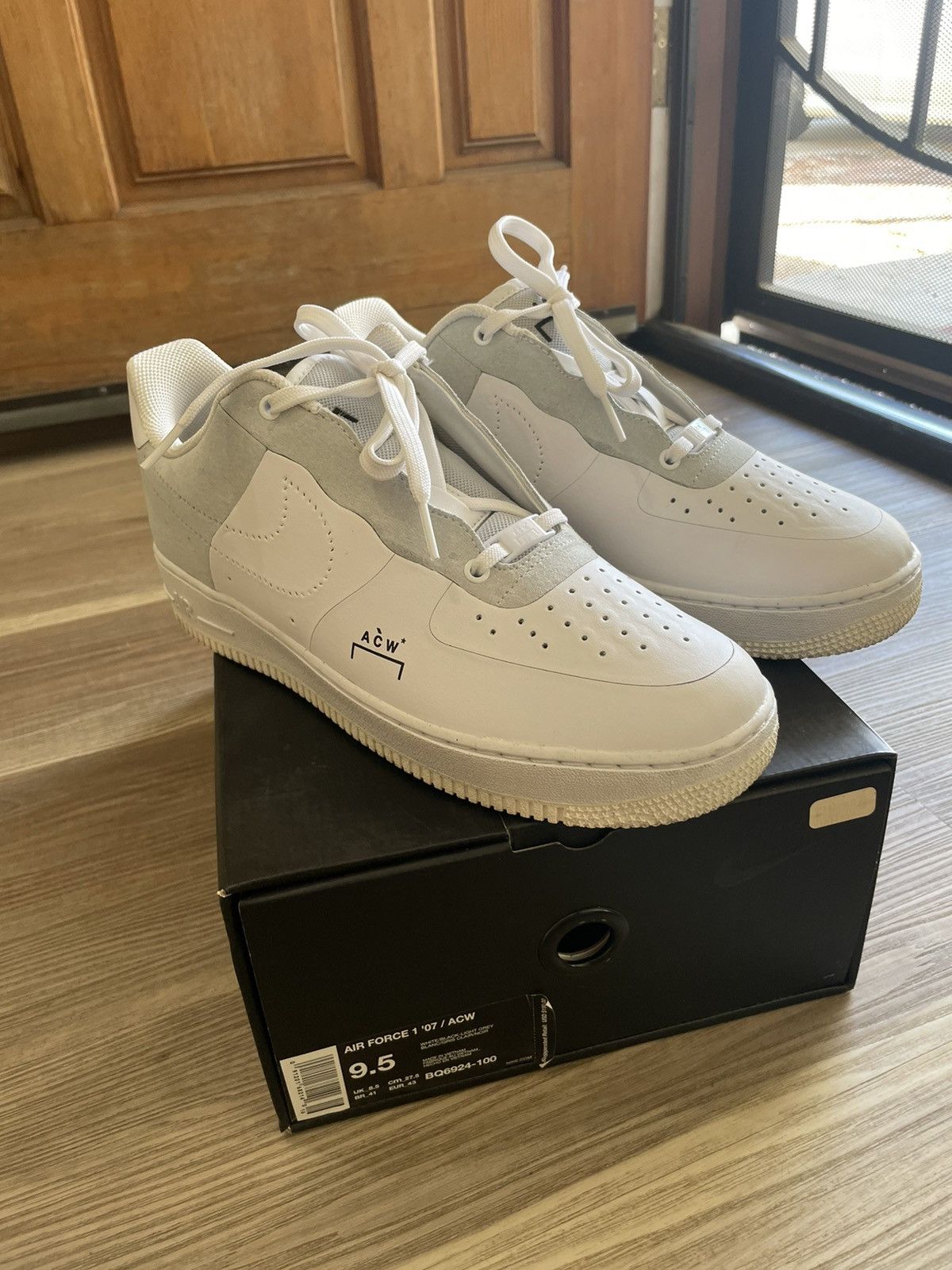 nike air force 1 a cold wall white