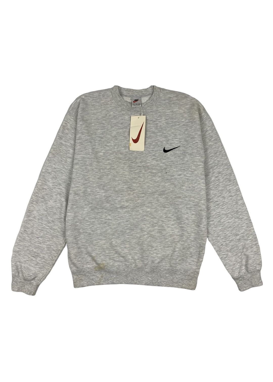 Nike × Vintage Vintage Deadstock Nike Small Swoosh Sweatshirt Size US XL / EU 56 / 4 - 1 Thumbnail