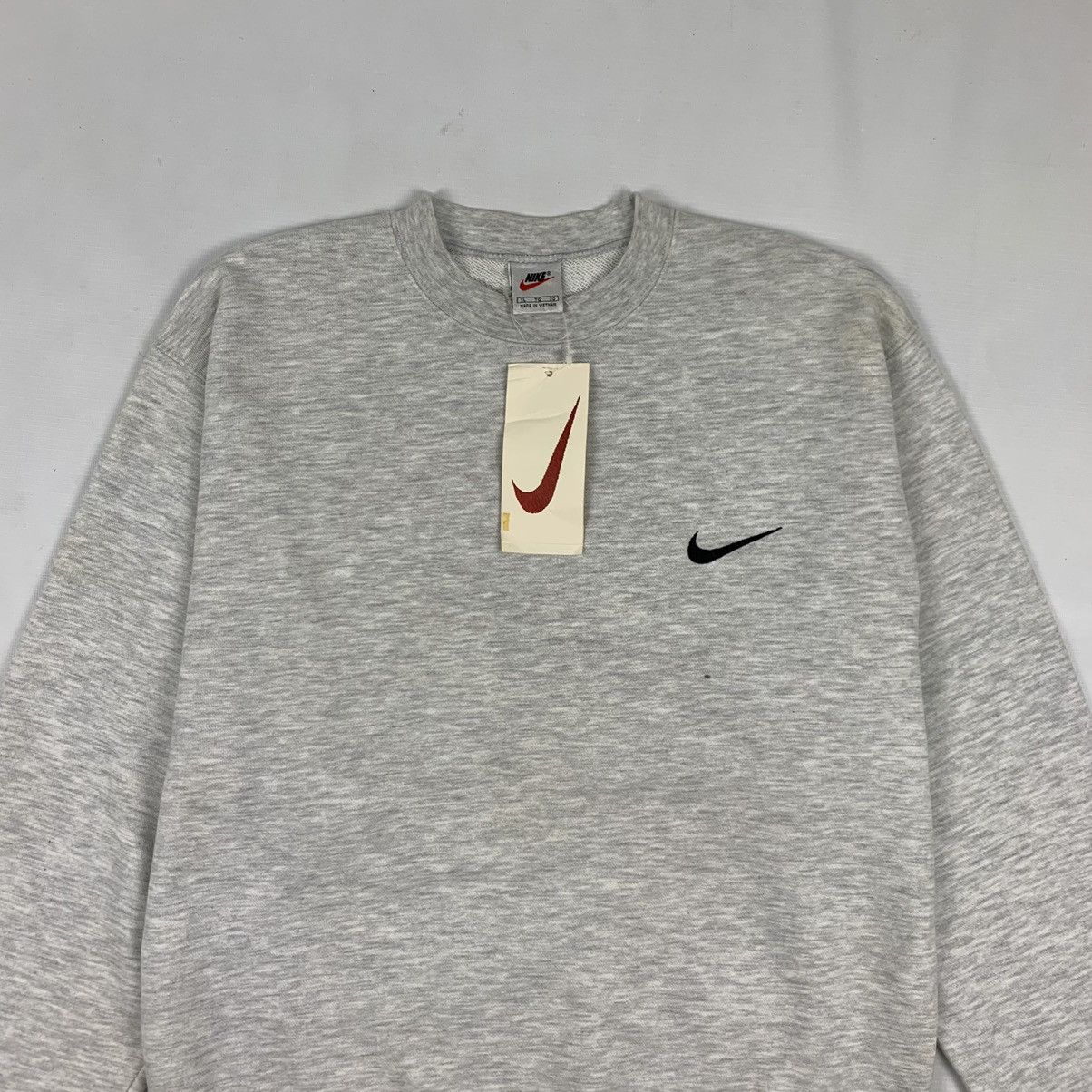 Nike × Vintage Vintage Deadstock Nike Small Swoosh Sweatshirt Size US XL / EU 56 / 4 - 4 Thumbnail
