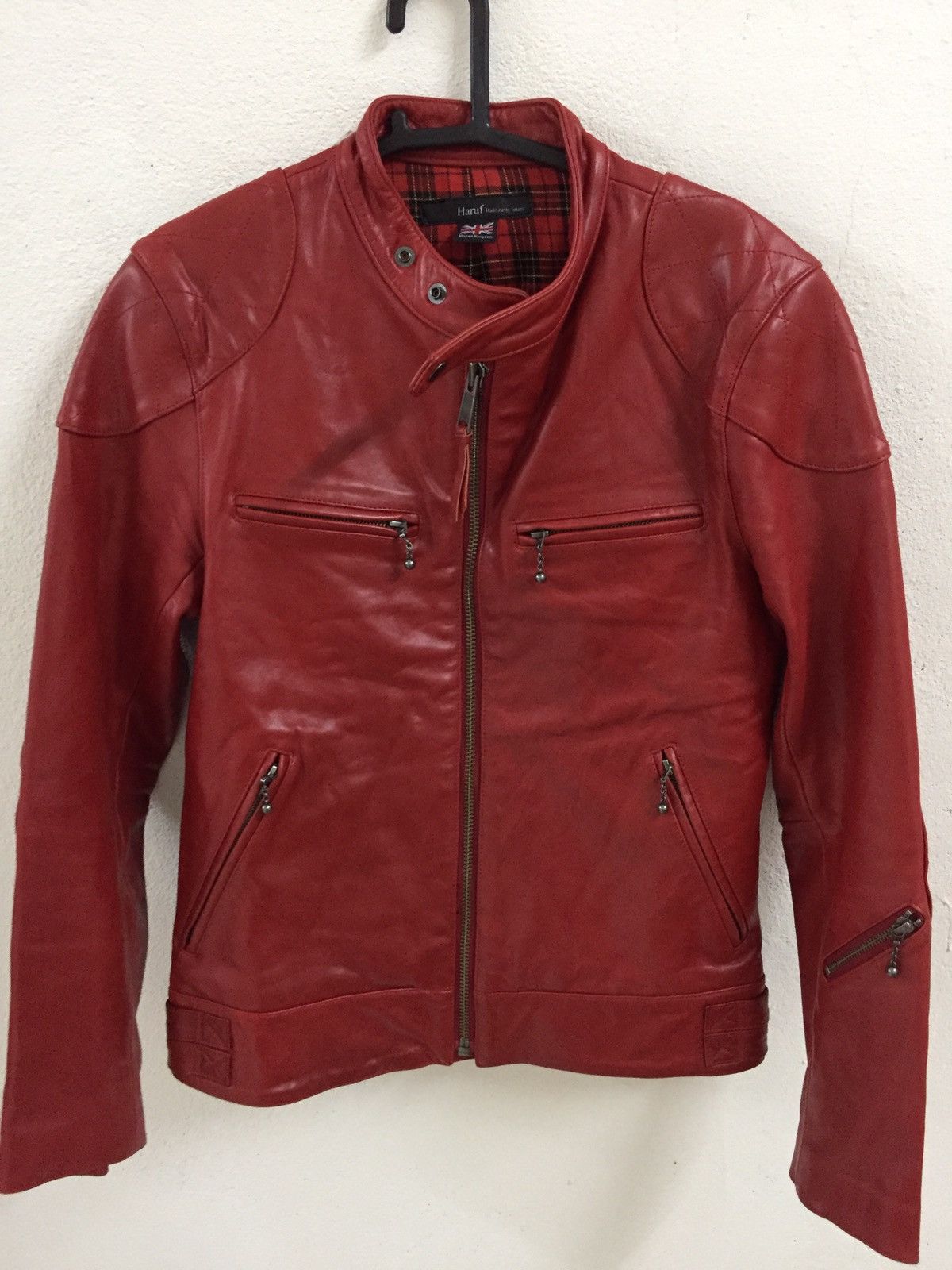 haruf halo rusty future レザージャケット Haruf Genuine Leather Jacket Women's Leather Jacket Single Riders Lamb