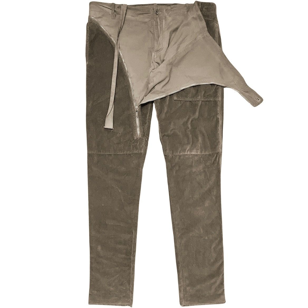 Rick Owens DRKSHDW Velvet Double Layer Aircut Denim 2007 F/W