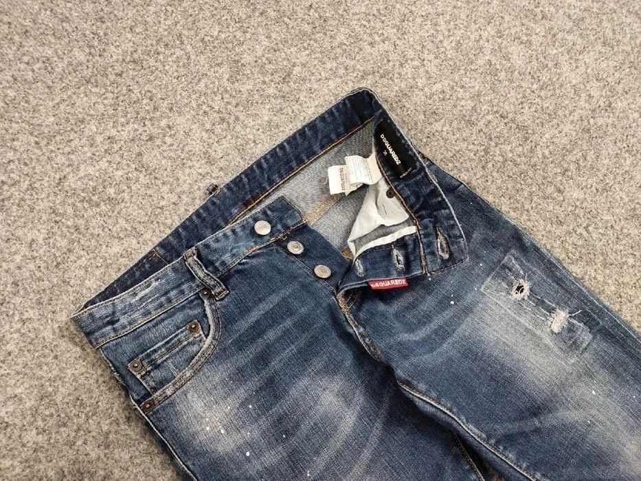 Dsquared2 Dsquared2 Authentic Slim Fit jeans Distressed Blue Denim Size US 30 / EU 46 - 8 Thumbnail