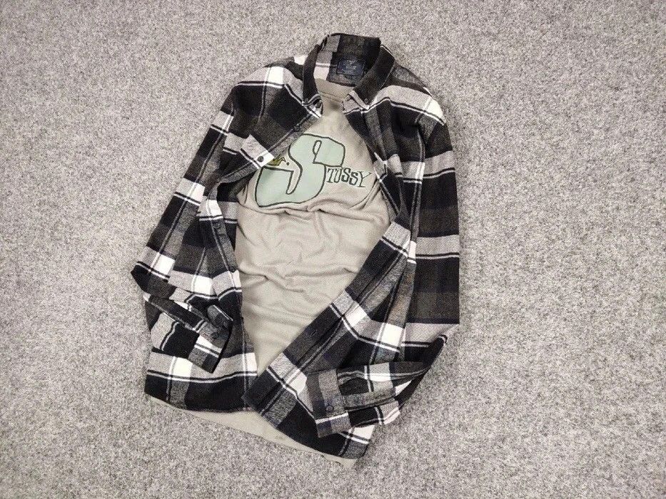 Flannel Vintage Flannel Shirt Travis Scott Style Streetwear Hype Size US L / EU 52-54 / 3 - 3 Thumbnail