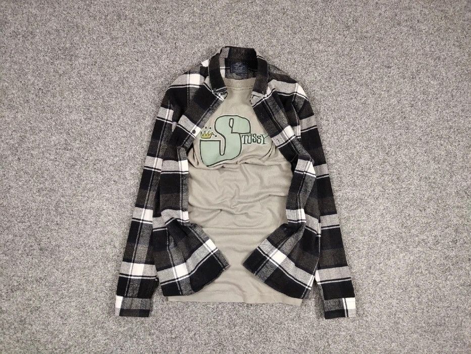 Flannel Vintage Flannel Shirt Travis Scott Style Streetwear Hype Size US L / EU 52-54 / 3 - 1 Thumbnail