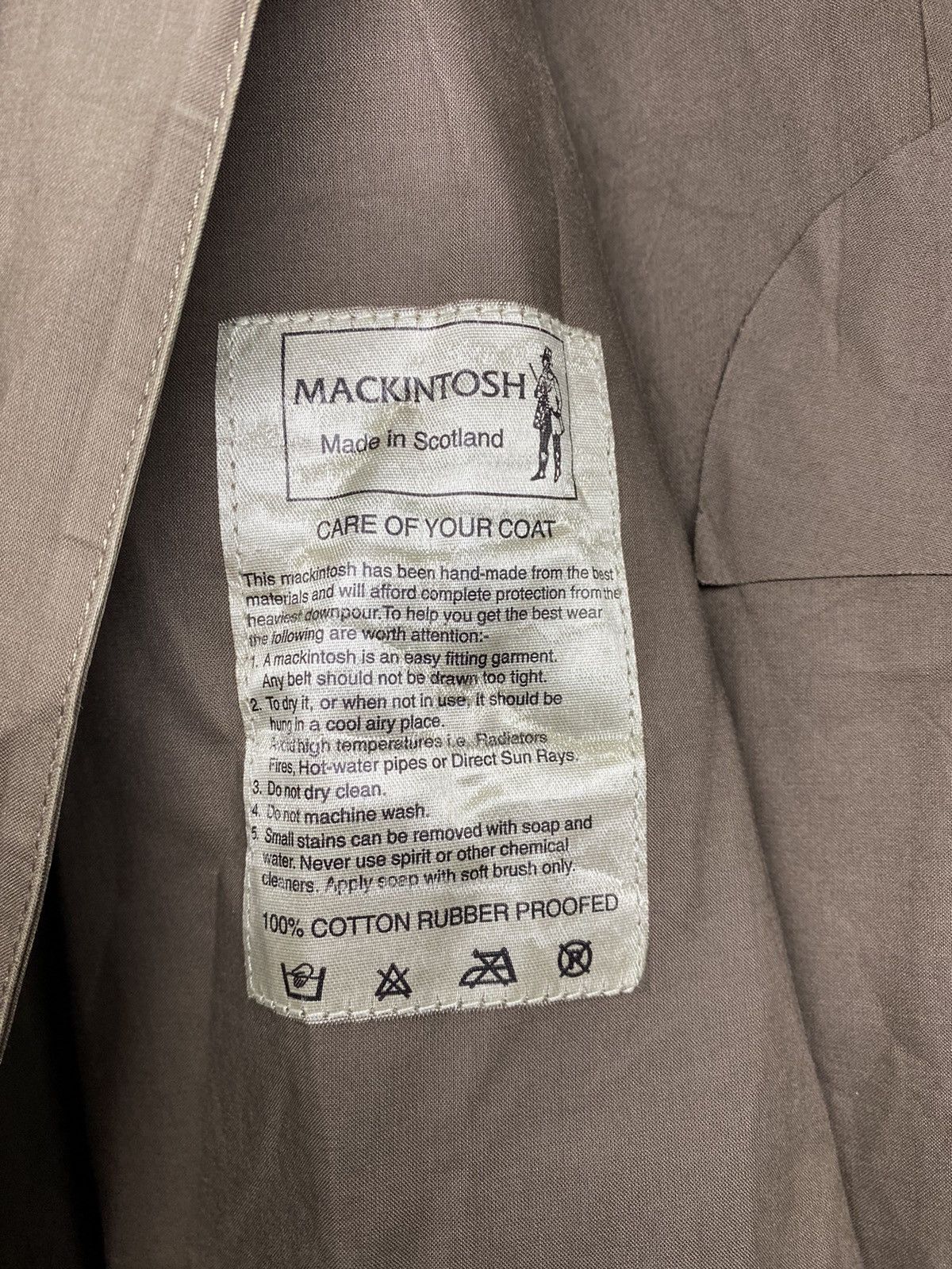 Designer × Mackintosh × Vintage MACKINTOSH TRENCH COAT Size US XL / EU 56 / 4 - 10 Thumbnail