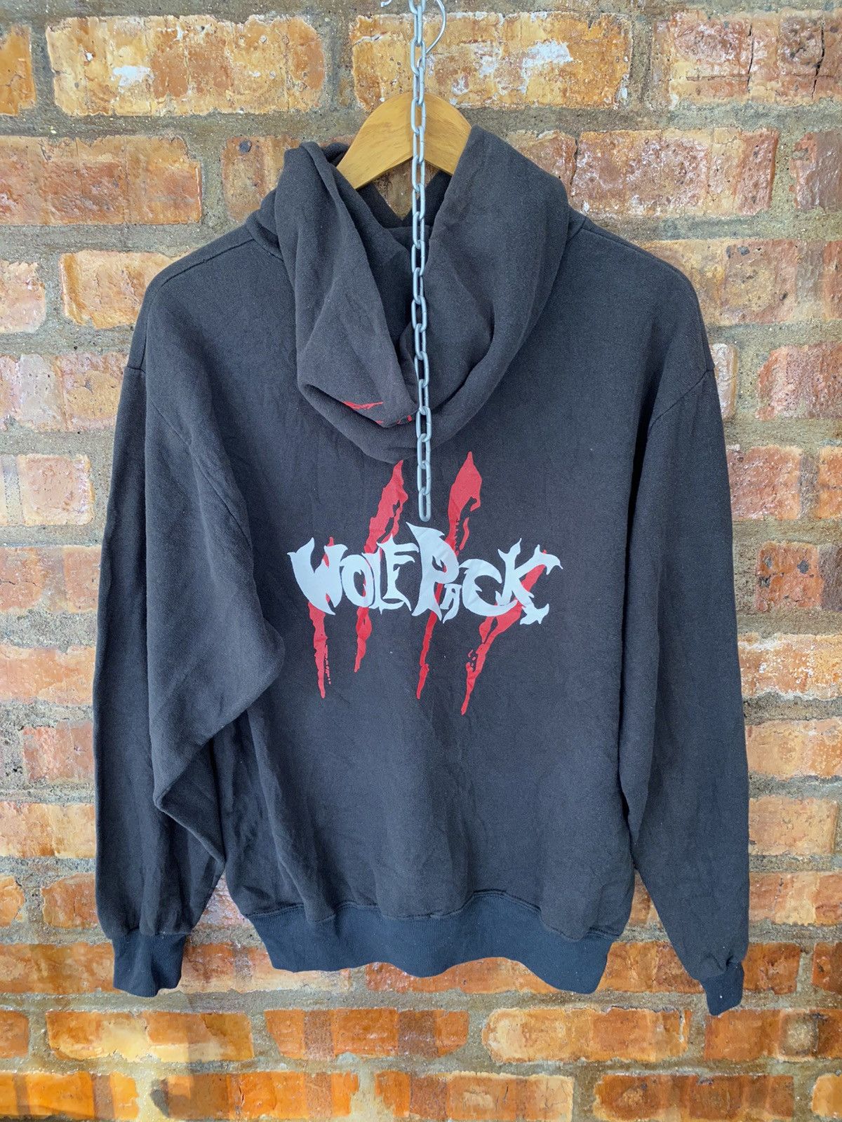 Vintage 90s WolfPack hoodie anvil Size US M / EU 48-50 / 2 - 6 Thumbnail