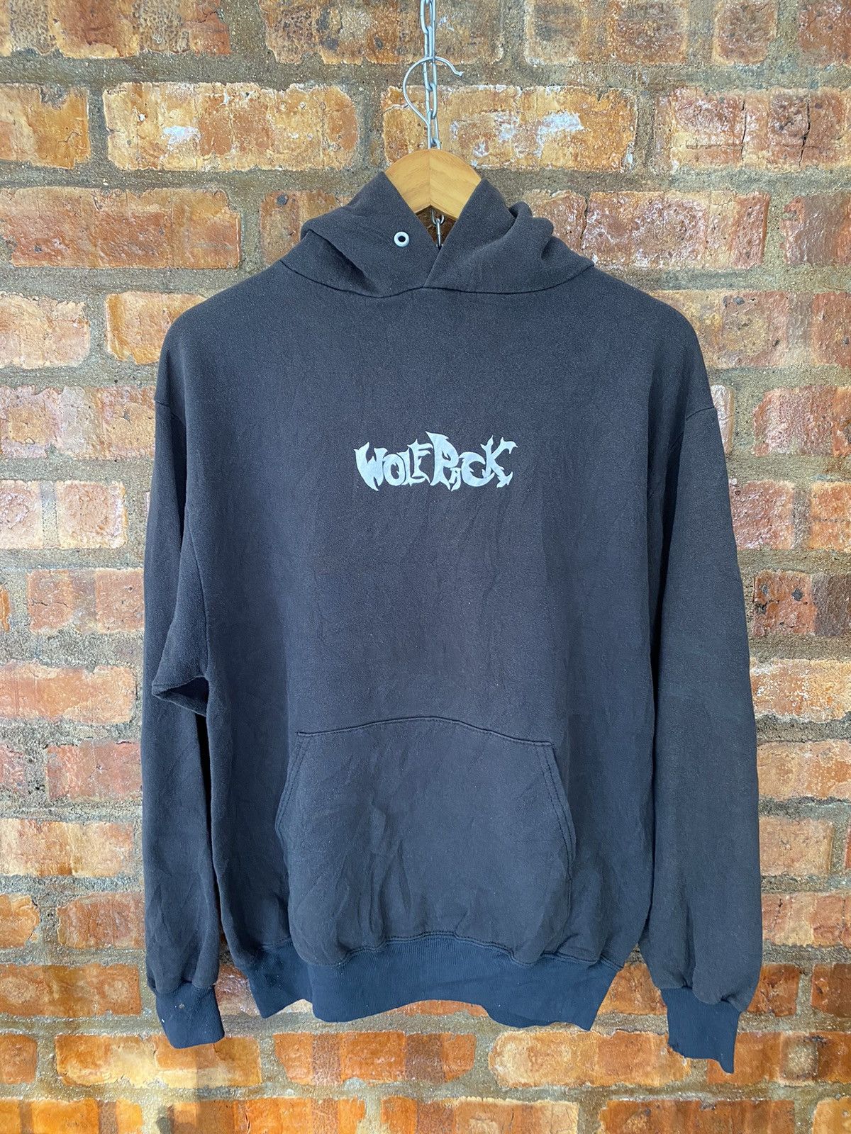 Vintage 90s WolfPack hoodie anvil Size US M / EU 48-50 / 2 - 2 Thumbnail