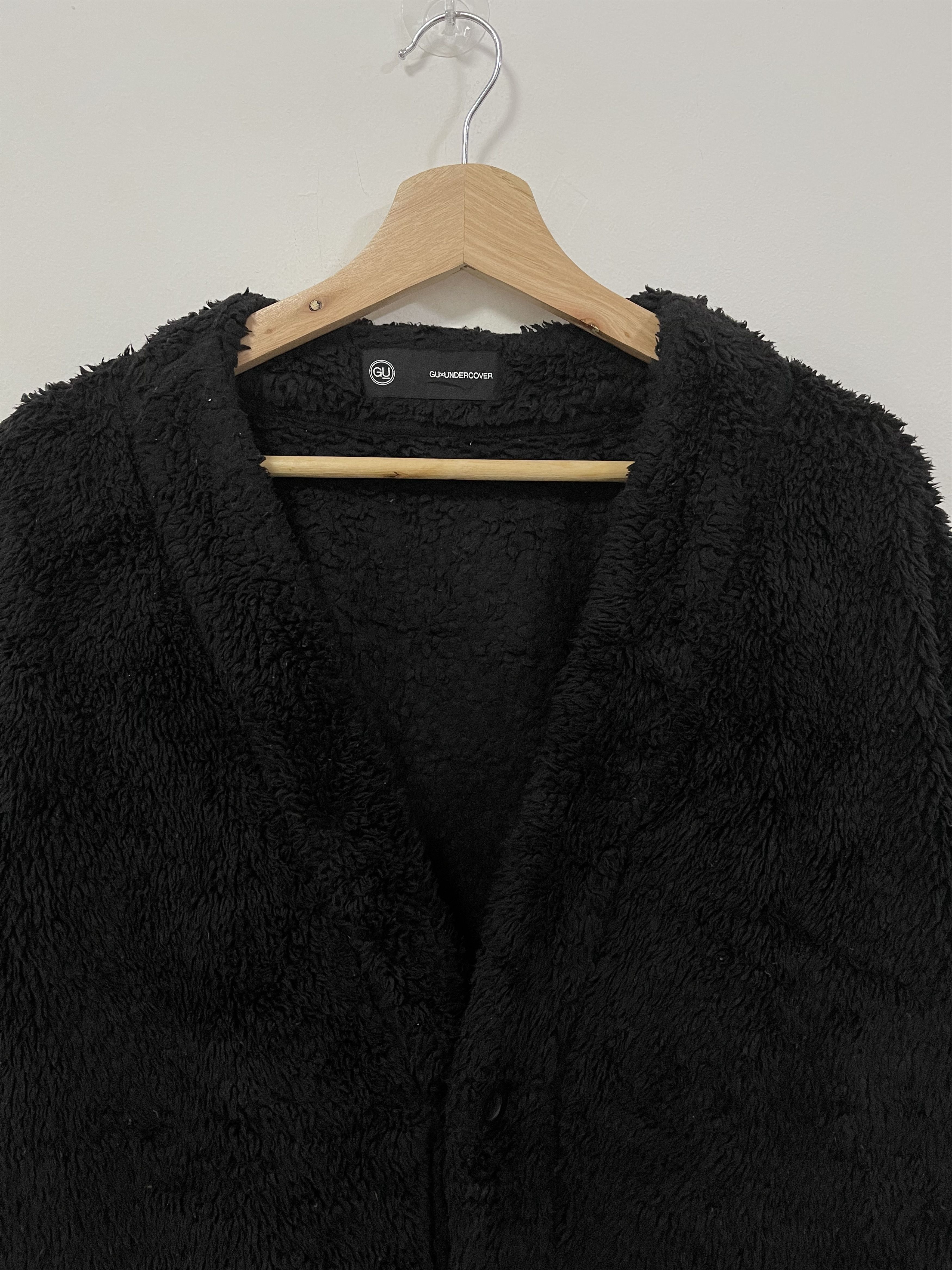 Japanese Brand Vintage Gu x Undercover Fleece Sherpa Button Up Jacket Size US XL / EU 56 / 4 - 2 Thumbnail