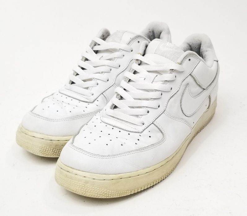 Nike Vintage Nike Air Force 1 AF1 Low Triple White Sneakers Sz 13 Grailed