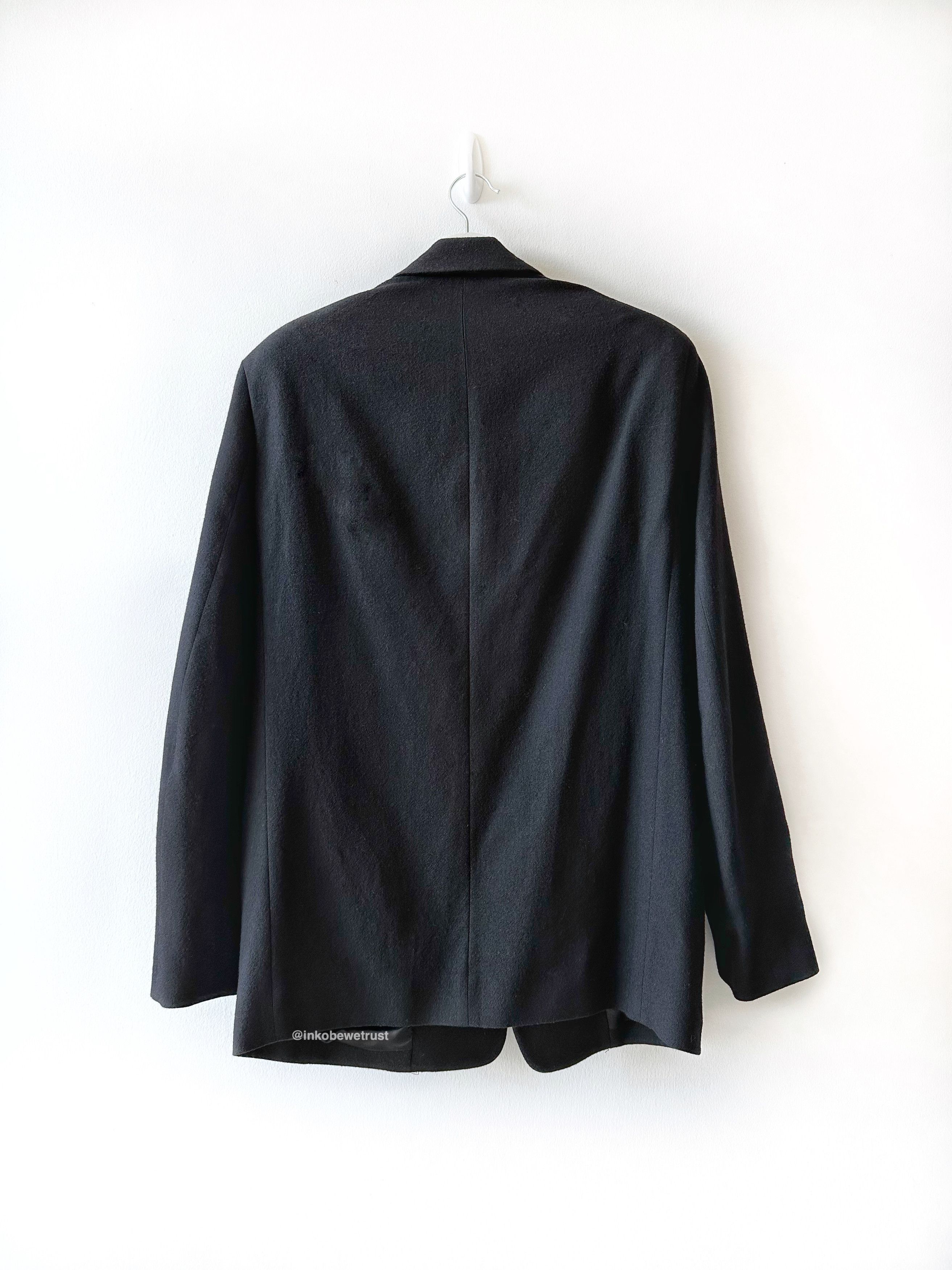 Lemaire Boxy-Cut Single-Breasted Black Blazer Size 48R - 2 Thumbnail
