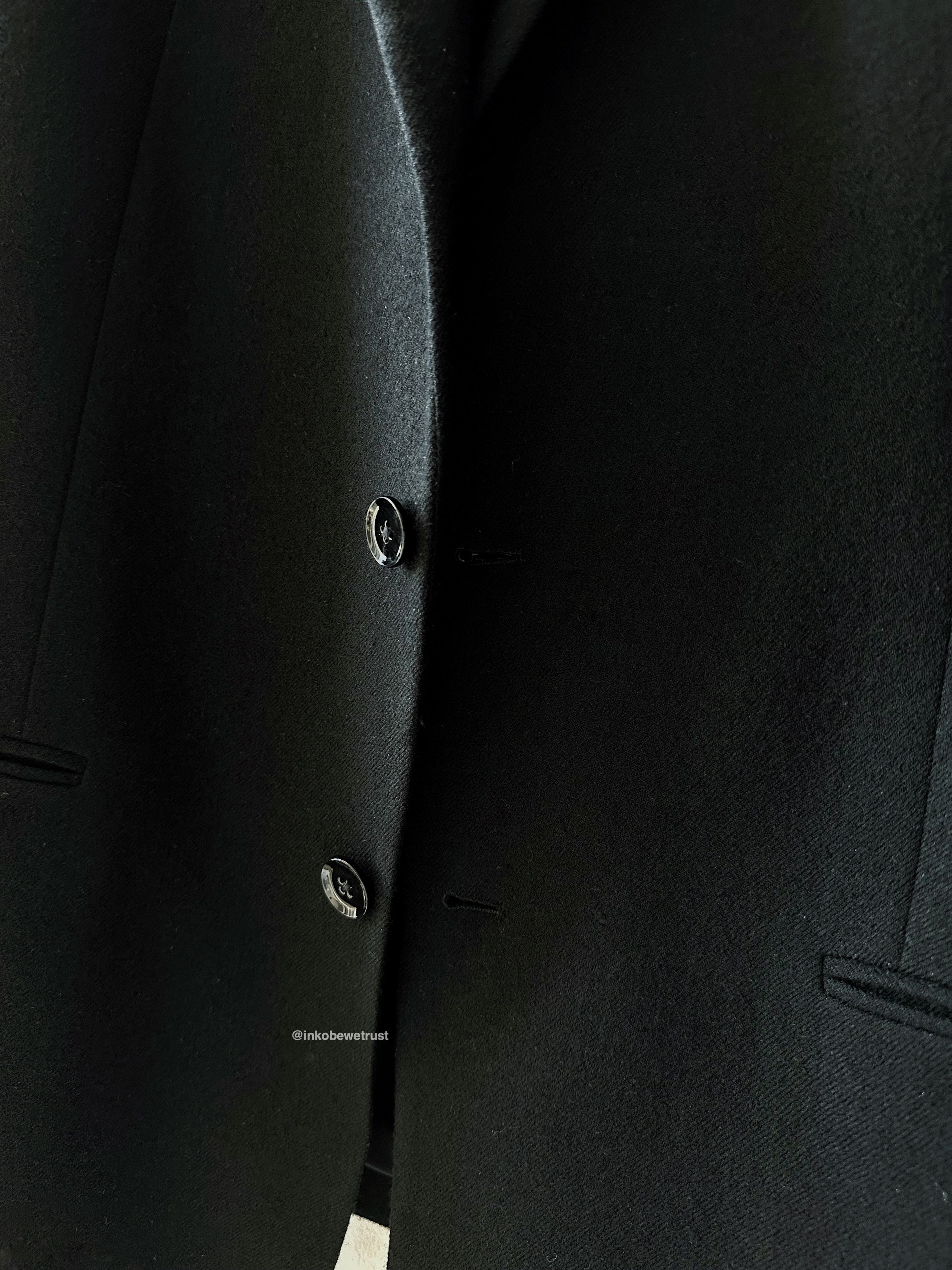 Lemaire Boxy-Cut Single-Breasted Black Blazer Size 48R - 3 Thumbnail