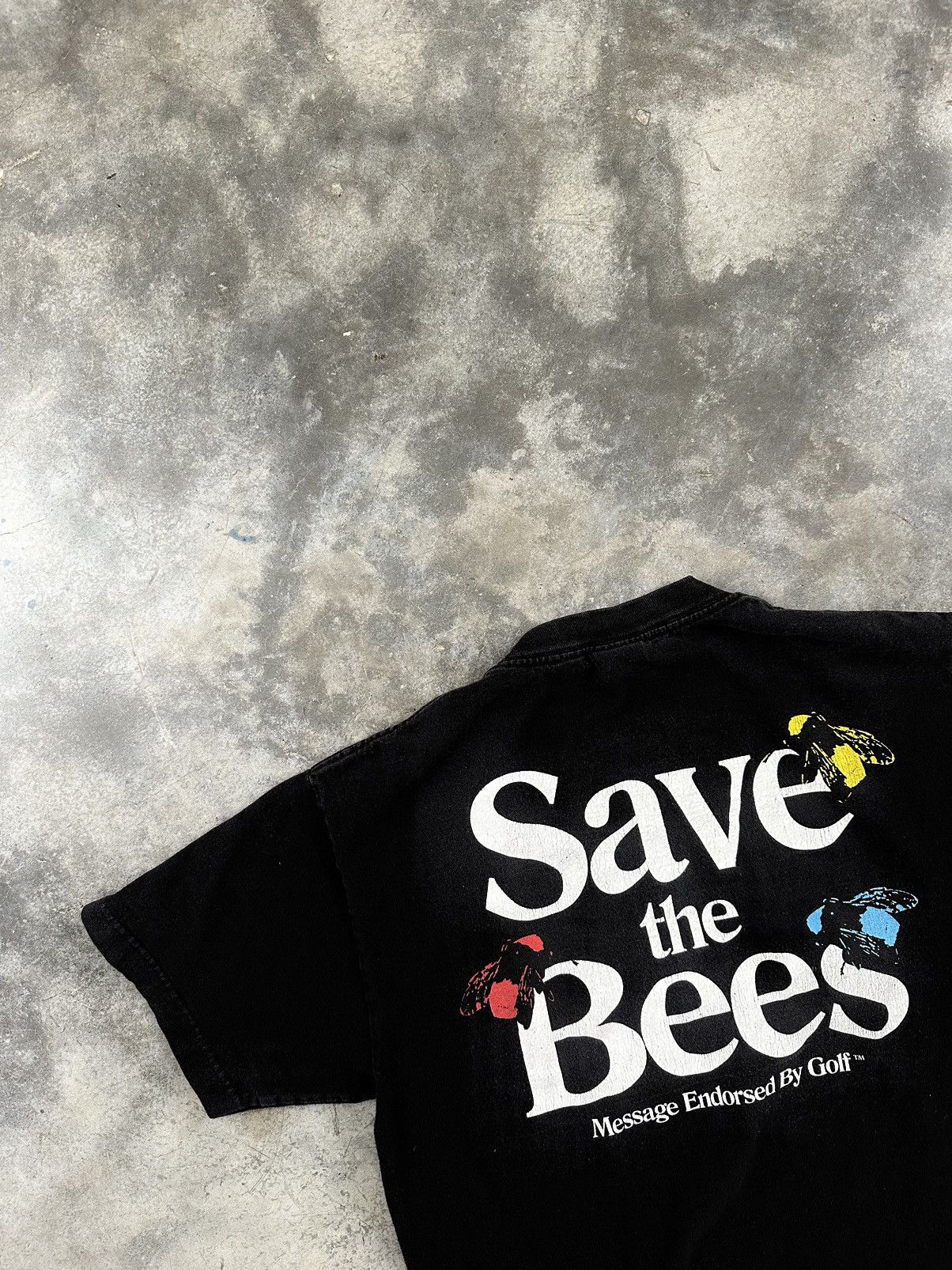 Golf Wang Black  Save The Bees Logo Tee  Sz. Medium
