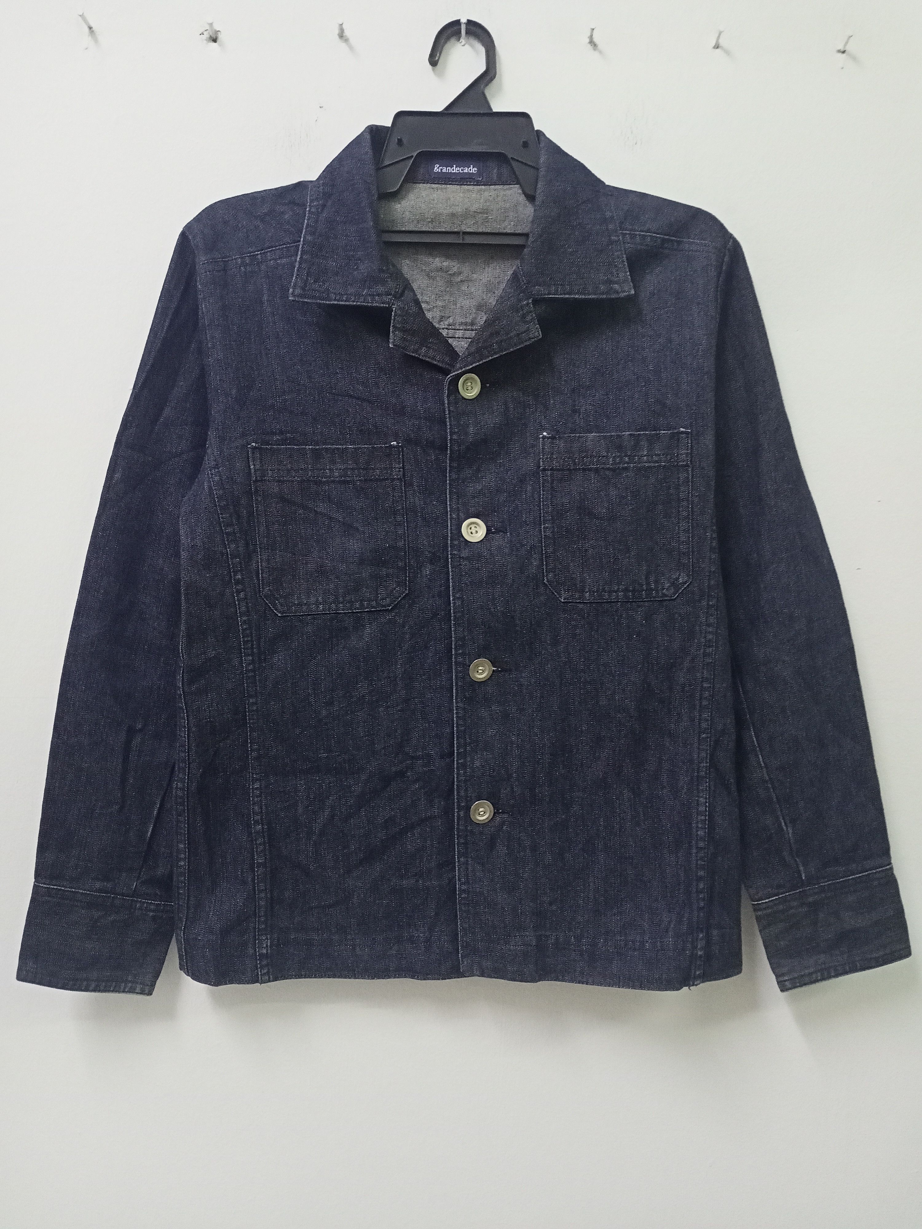 Japan Blue × Japanese Brand × Vintage Vintage Grandecade Blue Denim Workwear Jacket Size S / US 4 / IT 40 - 1 Thumbnail