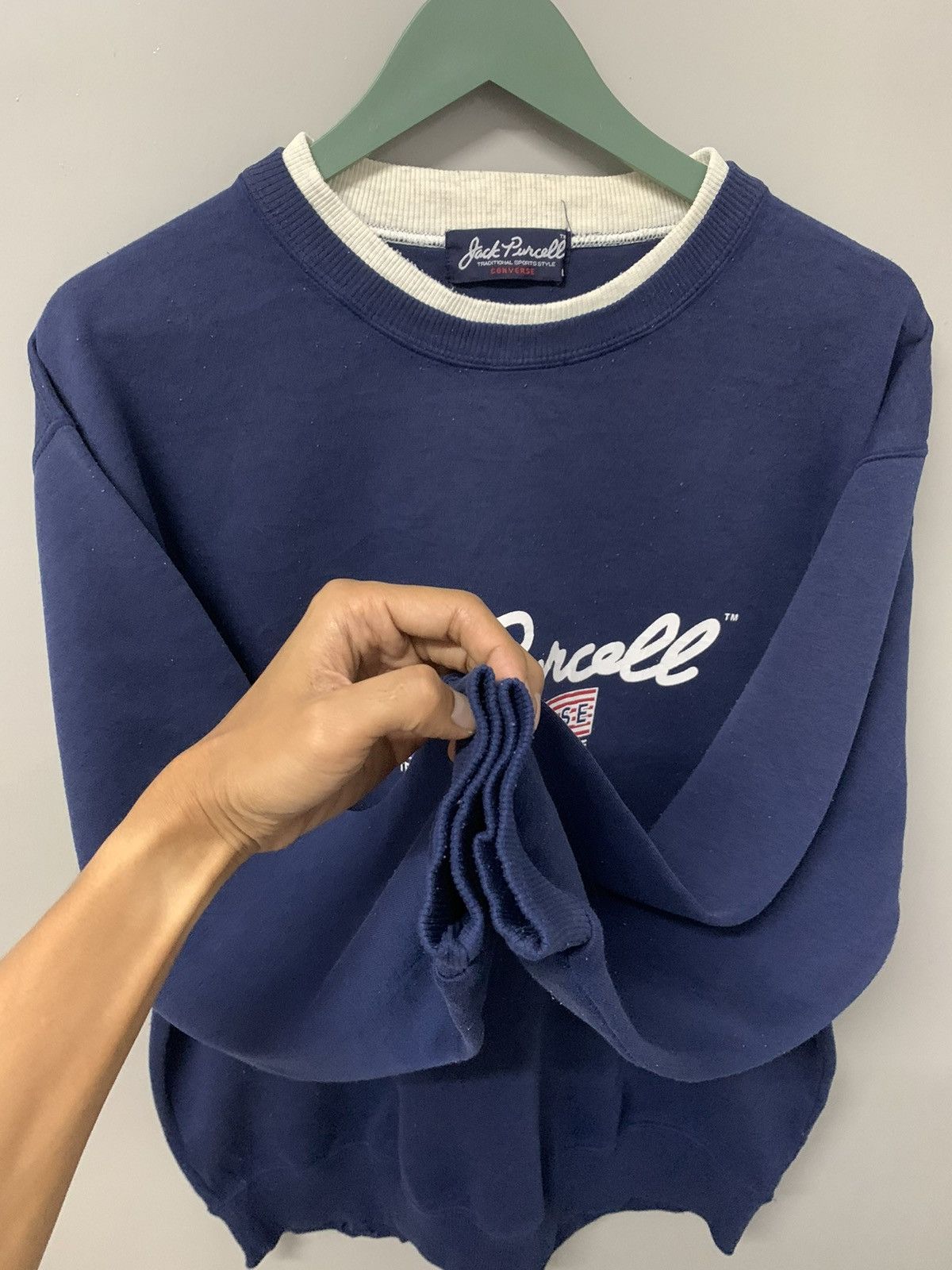 Converse × Vintage Vintage Jack Purcell X Converse US Flag Logo Pullover Size US M / EU 48-50 / 2 - 5 Thumbnail