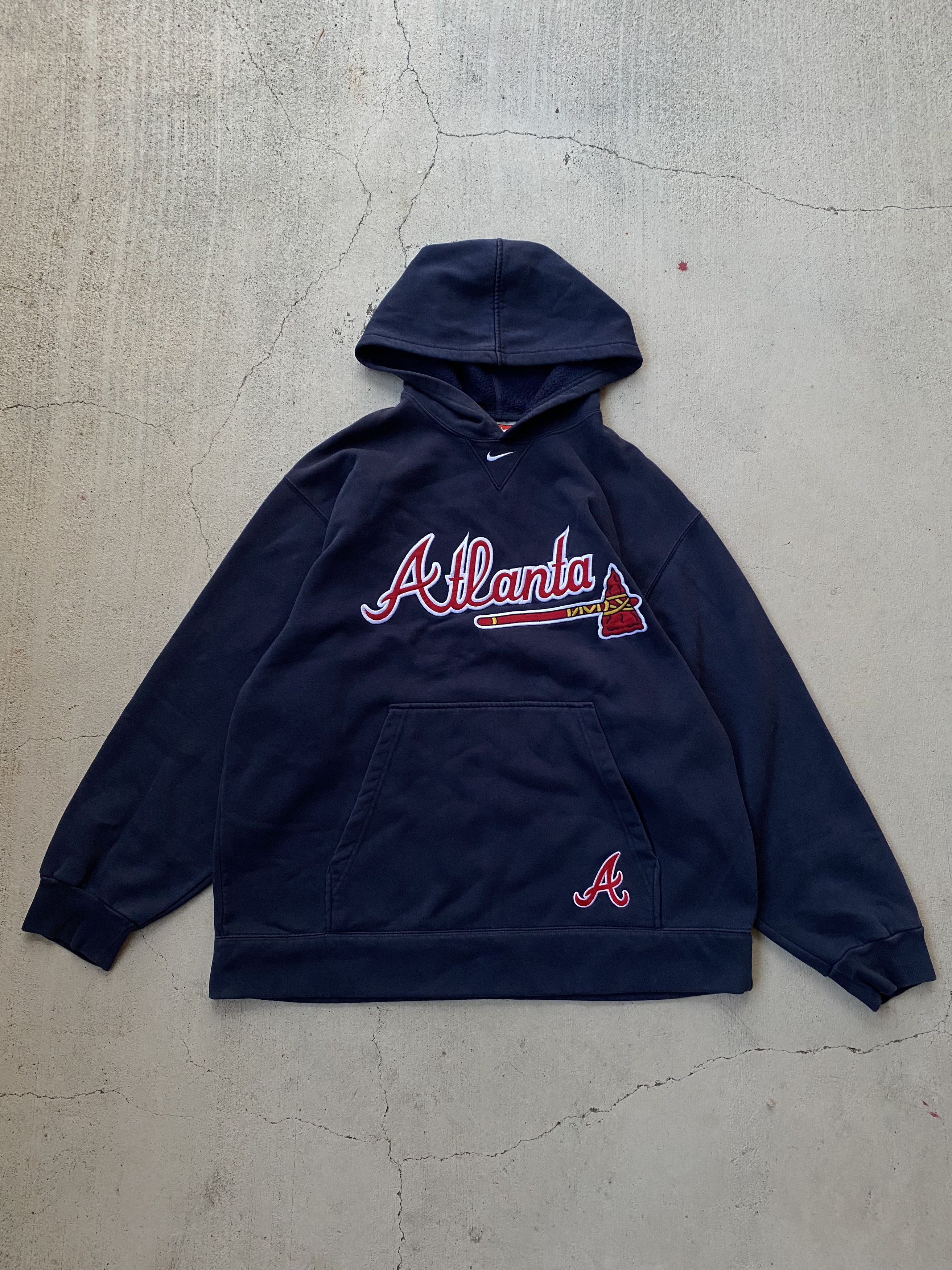 Nike × Streetwear × Vintage Vintage 90's Blue Nike Center Swoosh ...