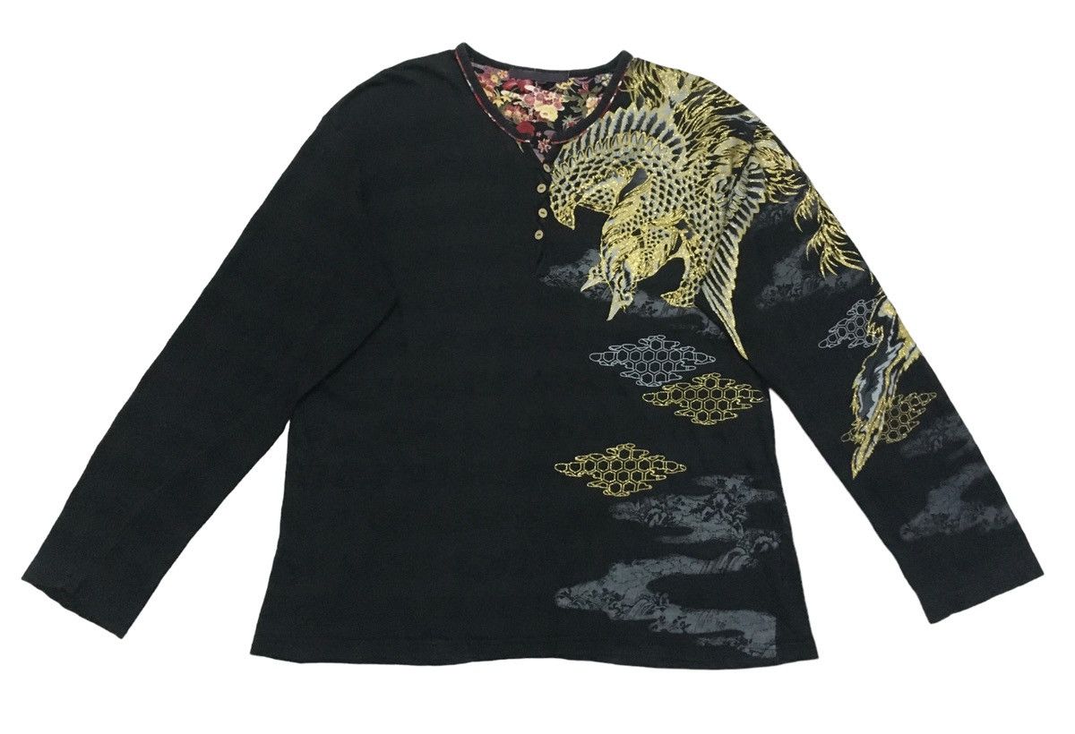 Japanese Brand × Vintage Rare Design Vintage Sukajan T-shirt 1990s Size US L / EU 52-54 / 3 - 2 Thumbnail