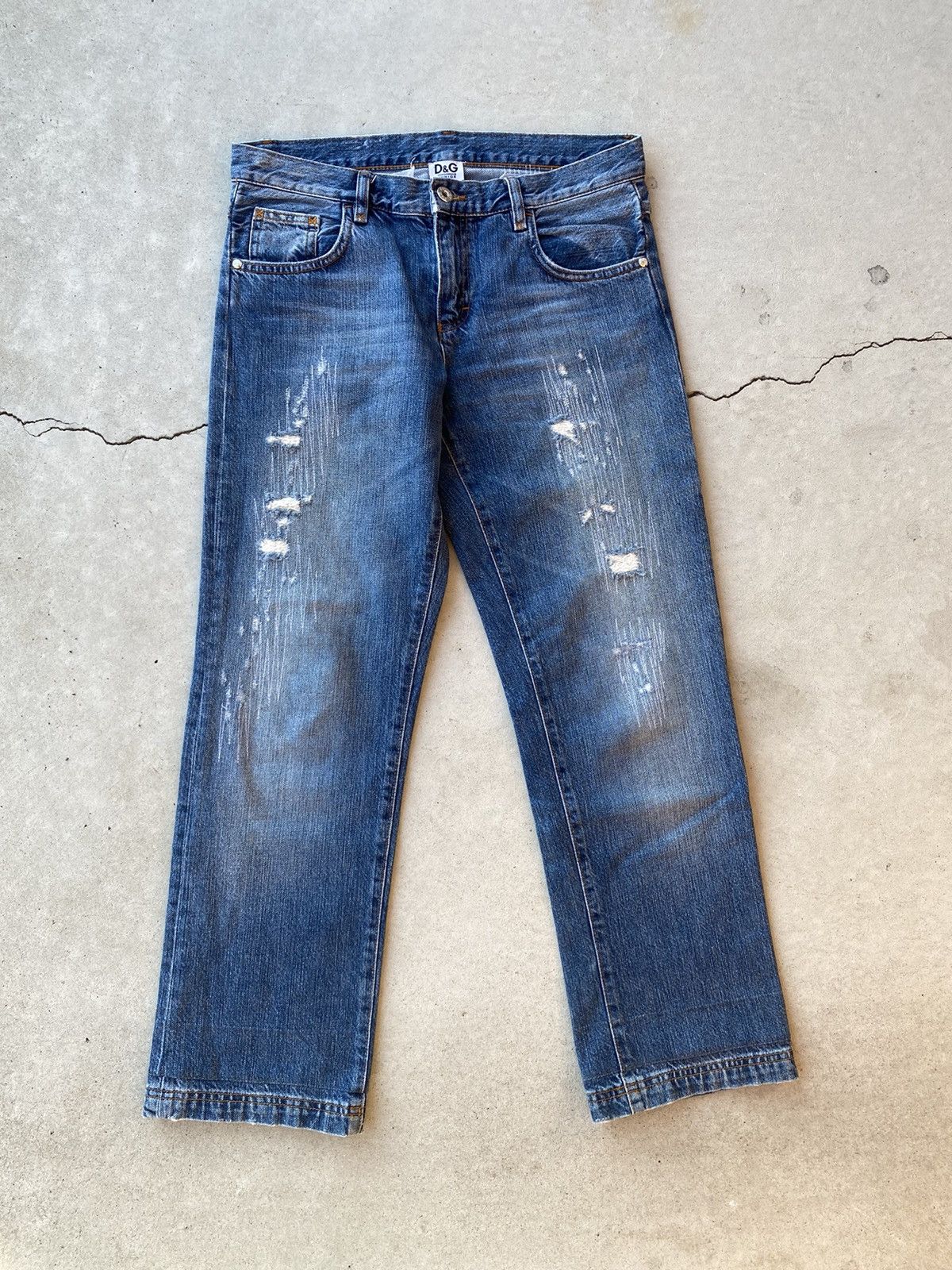 Dolce & gabbana distressed jeans