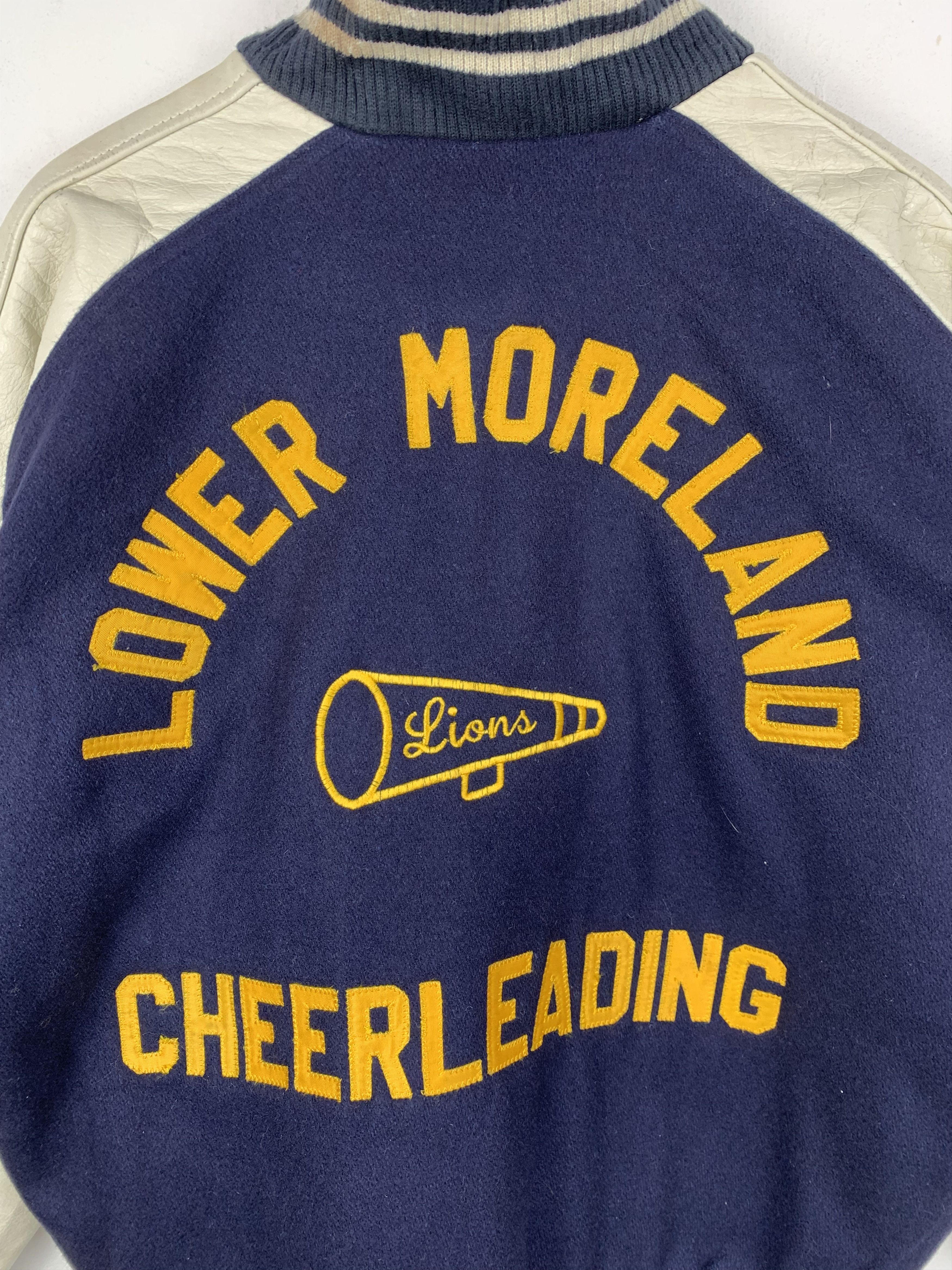 Vintage Vintage 80s Cheerleader Leather Varsity Jacket V0529 Size US L / EU 52-54 / 3 - 13 Thumbnail