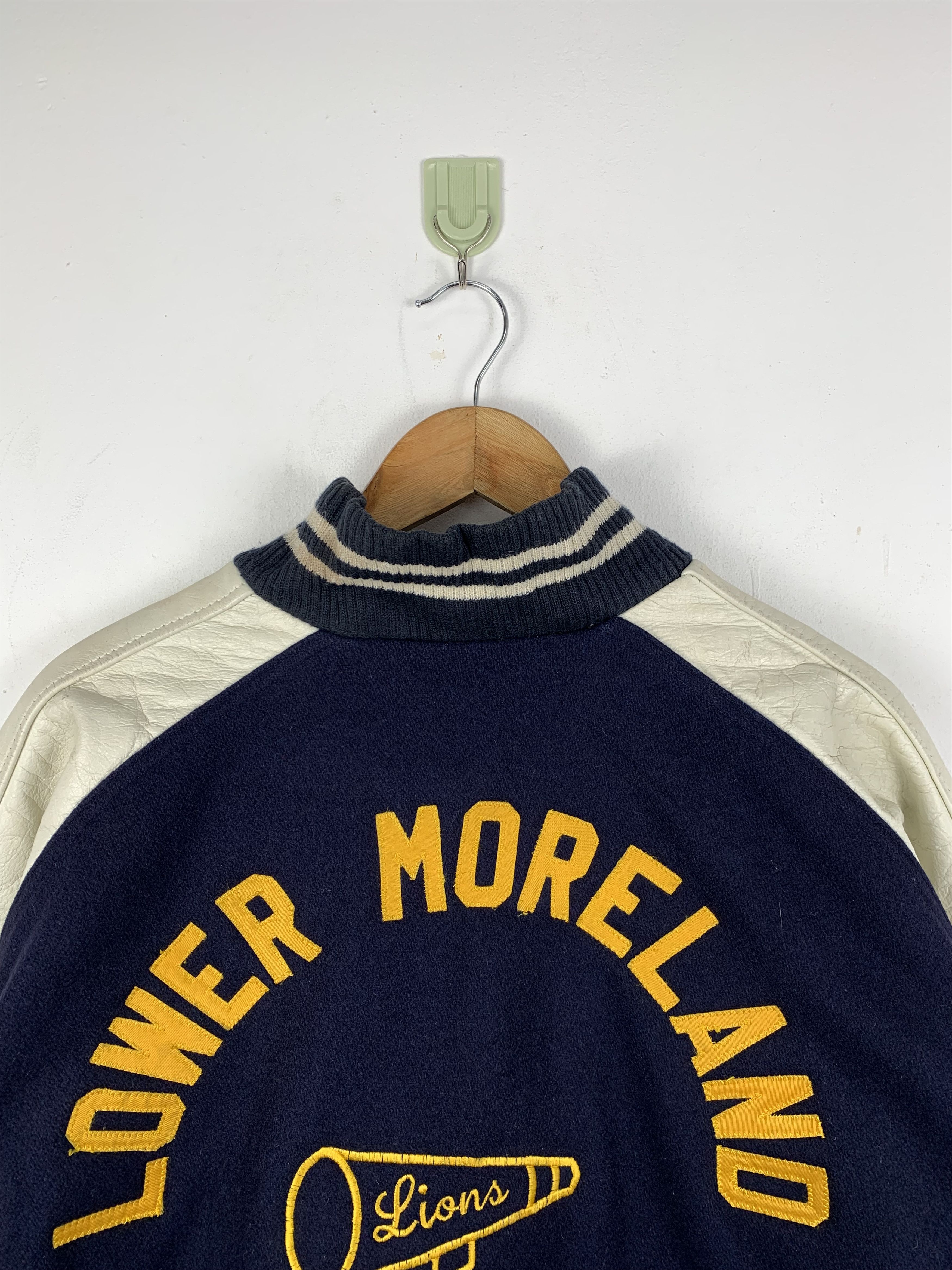 Vintage Vintage 80s Cheerleader Leather Varsity Jacket V0529 Size US L / EU 52-54 / 3 - 2 Thumbnail